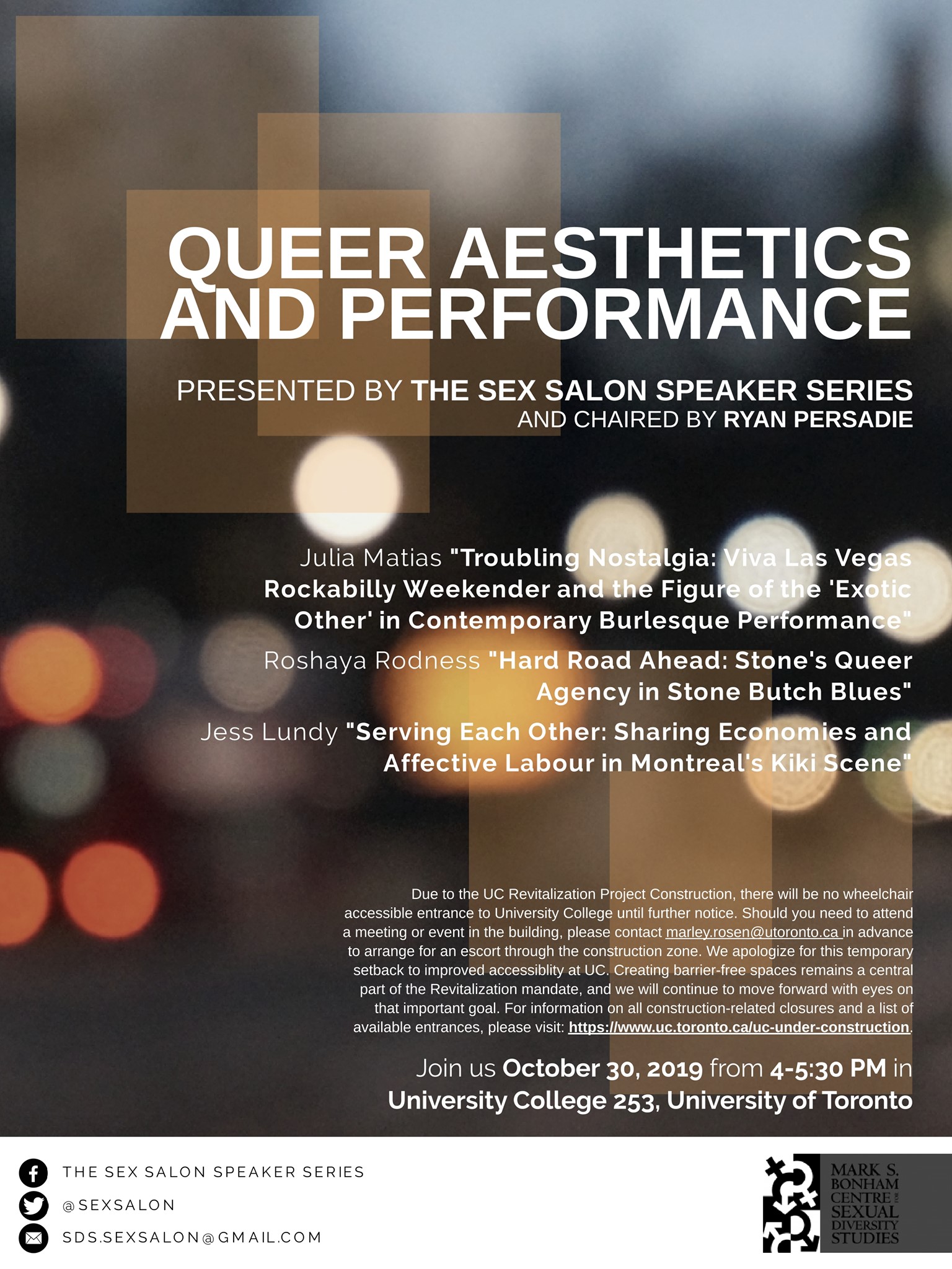 Sex Salon: Queer Aesthetics and Performance