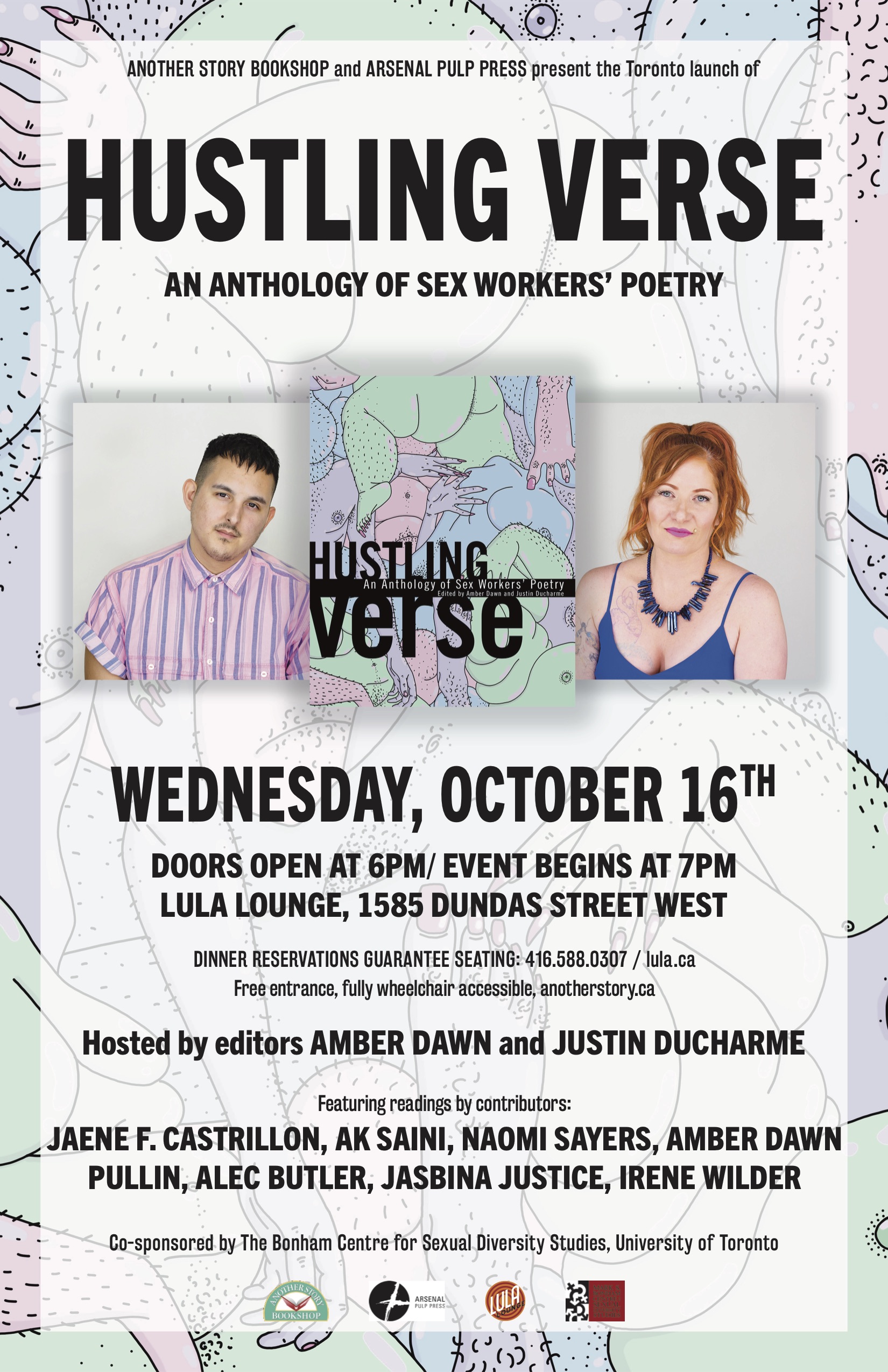 Hustling Verse: An Anthology of Sex Workers’ Poetry Launch at Lula Lounge
