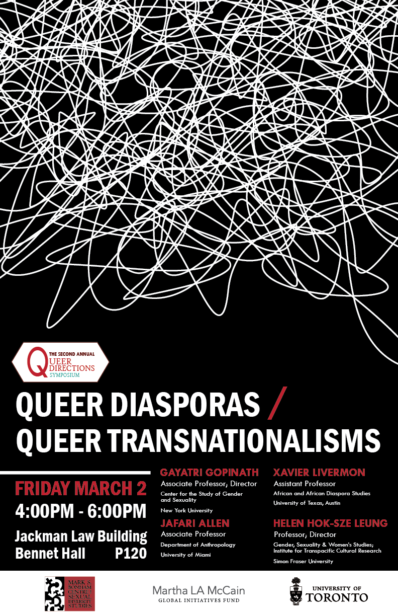 2nd Annual Queer Directions Symposium presents Queer Transnationalisms / Queer Diasporas Public Panel