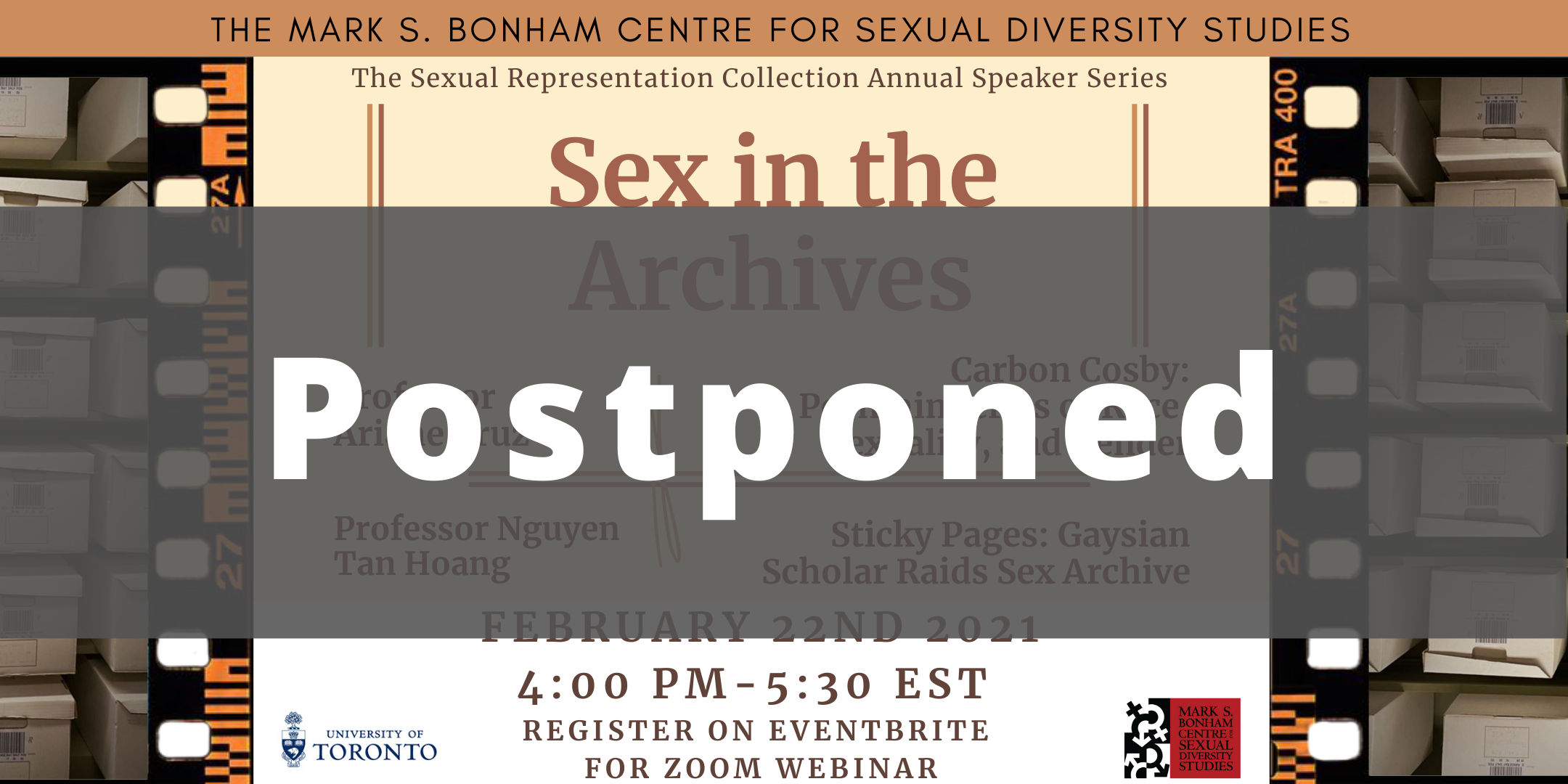 POSTPONED: The Sexual Representation Collection Presents: Sex in the Archives with Ariane Cruz and Nguyen Tan Hoang