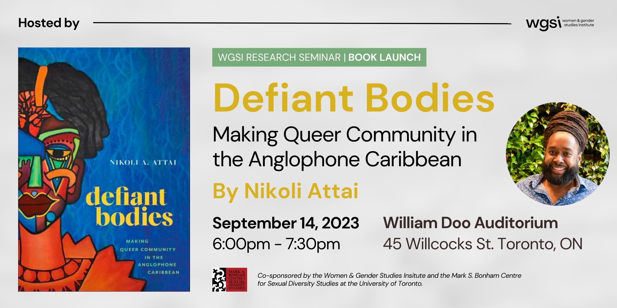 Book Launch: Defiant Bodies by Nikoli Attai