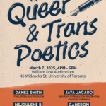 Queer & Trans Poetics: 9th Annual Queer Directions Symposium