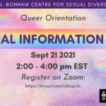 Queer Orientation 2021: Information Hall