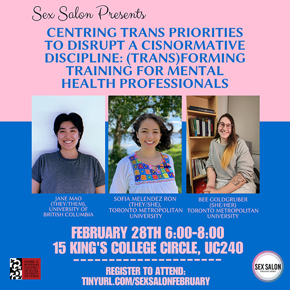 Centring trans priorities: (Trans)forming training in mental health
